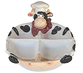 cow kitchen serving tray