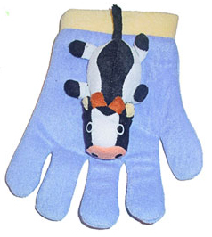 cow bath glove
