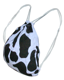 cow drawstring backpack