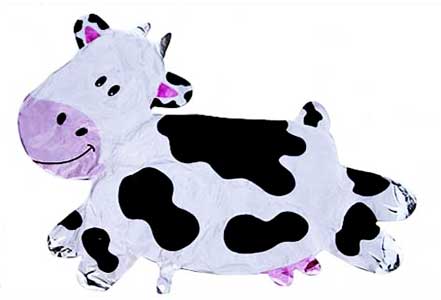 huge mylar cow party balloon