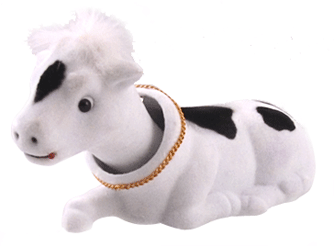cow bobblehead party toy