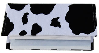 cow checkbook cover