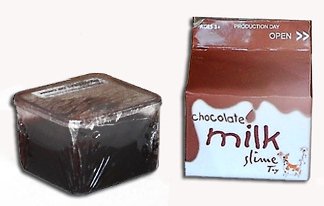 cow chocolate milk slime party favor