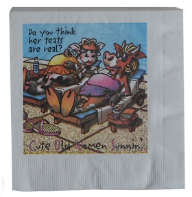 cute old women party humor napkins