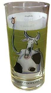 cow kitchen glass