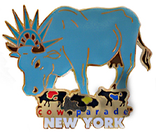 cow parade pin