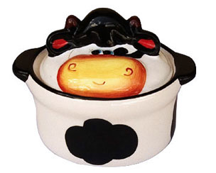 cow porcelain kitchen pot decoration