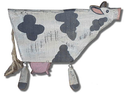 cow letter holder