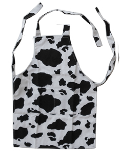 cow kids apron