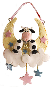 cow Christmas Ornament