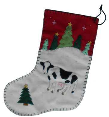 cow Christmas Stocking