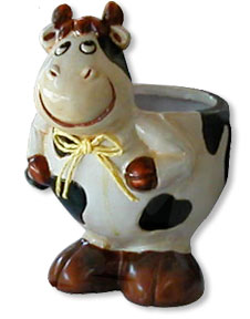 cow flower pot