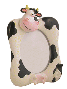 cow kids picture frame