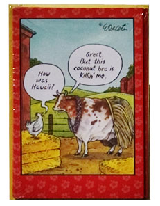 cow humor greeting card