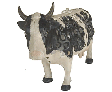 cow cast iron lantern