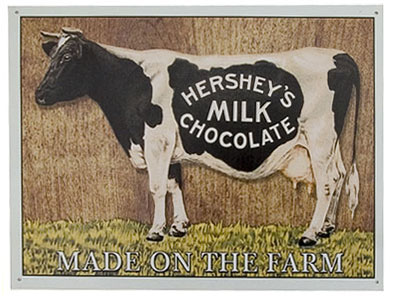 cow dairy sign