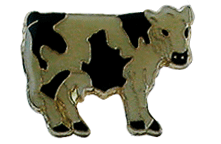 cow lapel pin
