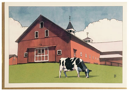 cow greeting Cards