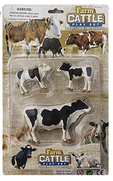 cow party toy standing figurines