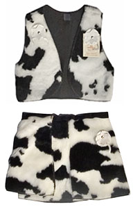 cow girls kid medium skirt