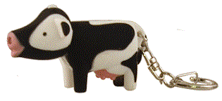 cow keychain