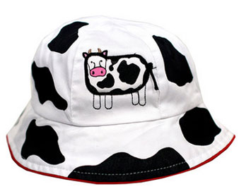 cow kids bucket hat