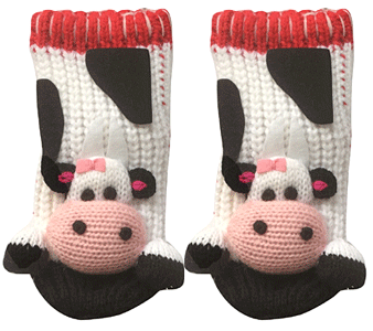cow kids socks