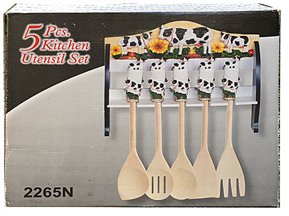 cow kitchen utensil holderr
