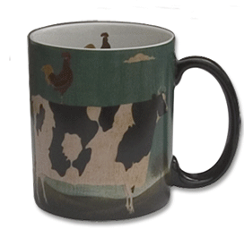 warren kimble boxed cow mug