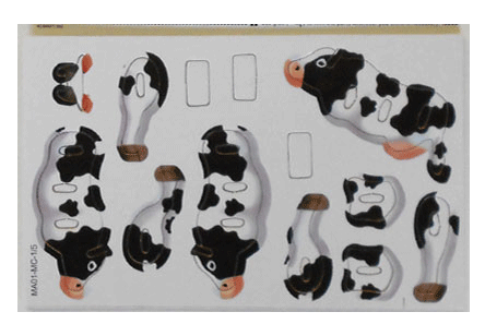 cow party puzzle kids