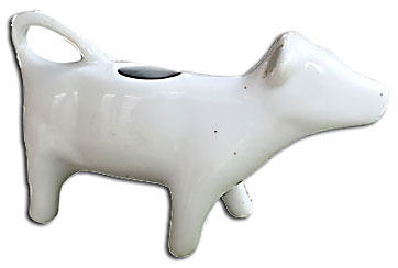 cow music note pattern creamer