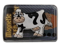 cow party light up pin