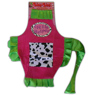 cow party kids apron