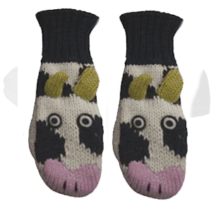 cow mittens