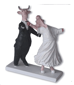cow newlywed party gift