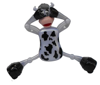 moving wind up party cow