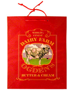 cow dairy party bag