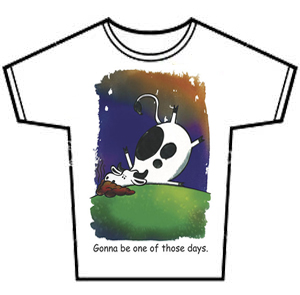 cow print party tee shirt