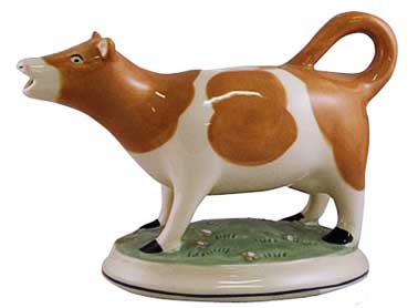 brown cow porcelain