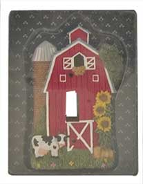 cow light switch plate