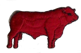cow iron on patch