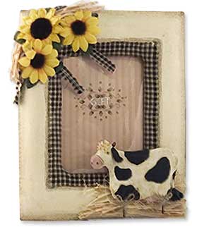 cow picture frame
