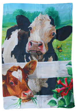 cow garden flag