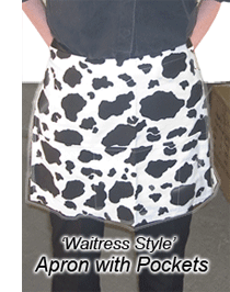 cow waitress apron