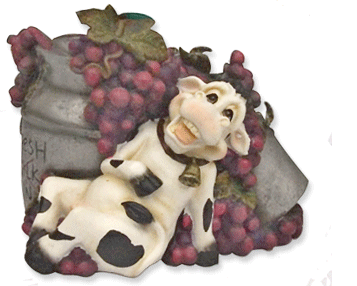 cow wine holder