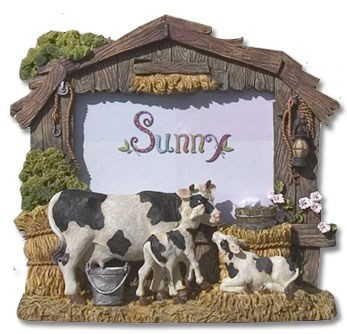 cow heavy picture frame
