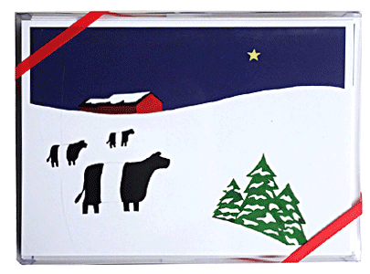 Cow Christmas Cards