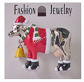 cow Christmas Jewelery broack